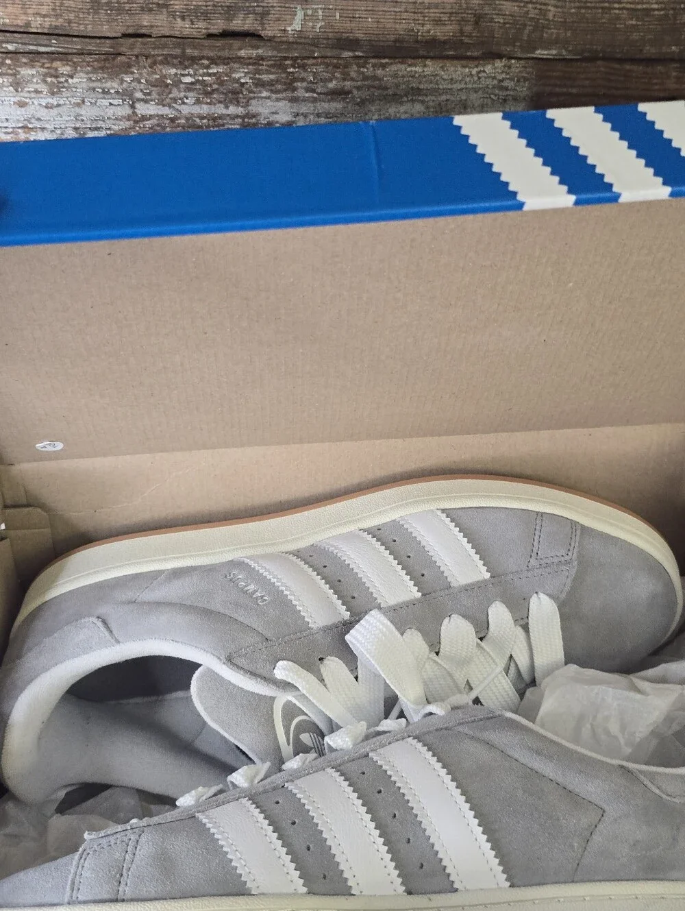 Adidas Campus 00s Grey White Suede Sneakers Men’s 12 New